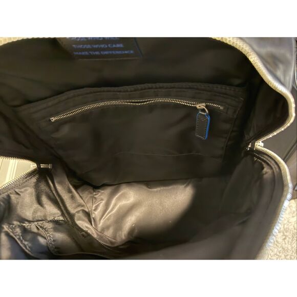 NEW Montblanc BLUE SPIRIT Nylon Leather Backpack - Picture 11 of 11